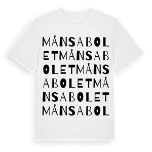 Månsabolet ordlek t-shirt – ekologisk bomull t-shirt från Pinshirt