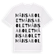 Månsabolet ordlek t-shirt