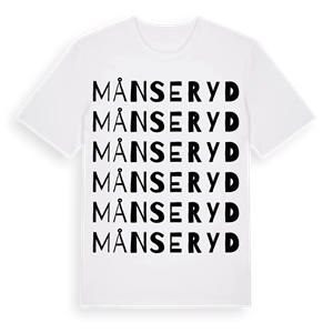 Månseryd ordlek t-shirt – ekologisk bomull t-shirt från Pinshirt