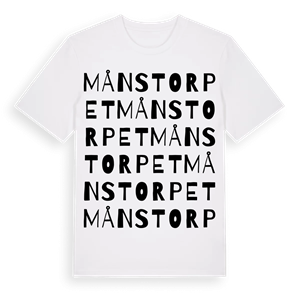 Månstorpet ordlek t-shirt – ekologisk bomull t-shirt från Pinshirt