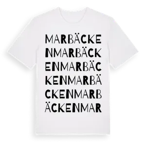 Marbäcken ordlek t-shirt – ekologisk bomull t-shirt från Pinshirt