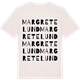 Vintage White t-shirt med Margretelund ordlek t-shirt