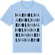Blue Soul t-shirt med Marholma ordlek t-shirt