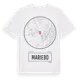 White t-shirt med Mariebo t-shirt