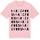 Pink Cotton t-shirt med Mariefors ordlek t-shirt