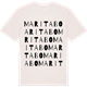 Vintage White t-shirt med Maritabo ordlek t-shirt