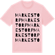 Pink Cotton t-shirt med Markestorp ordlek t-shirt