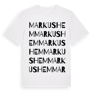 Markushem ordlek t-shirt – ekologisk bomull t-shirt från Pinshirt