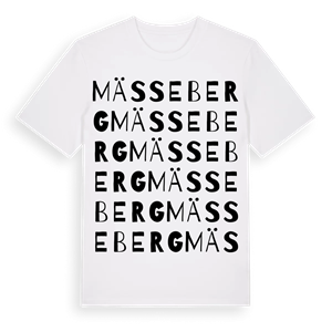 Mässeberg ordlek t-shirt – ekologisk bomull t-shirt från Pinshirt