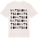 Vintage White t-shirt med Matsbo ordlek t-shirt
