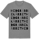 Mid Heather Gray t-shirt med Medgrinnekärret ordlek t-shirt