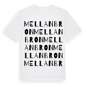 Mellanbron ordlek t-shirt – ekologisk bomull t-shirt från Pinshirt