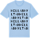 Blue Soul t-shirt med Mellanhyltan ordlek t-shirt