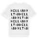 Mellanhyltan ordlek t-shirt