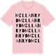 Pink Cotton t-shirt med Mellanryd ordlek t-shirt