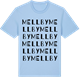 Blue Soul t-shirt med Mellby ordlek t-shirt