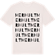 Vintage White t-shirt med Merhult ordlek t-shirt