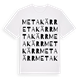 White t-shirt med Metakärr ordlek t-shirt
