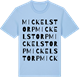 Blue Soul t-shirt med Mickelstorp ordlek t-shirt