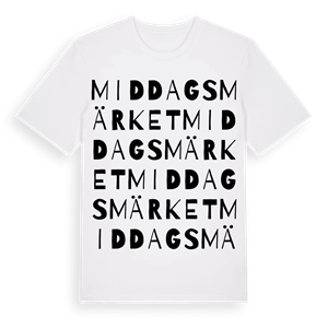 Middagsmärket ordlek t-shirt – ekologisk bomull t-shirt från Pinshirt
