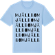 Blue Soul t-shirt med Mjällbo ordlek t-shirt
