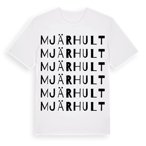 Mjärhult ordlek t-shirt – ekologisk bomull t-shirt från Pinshirt