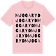 Pink Cotton t-shirt med Mjogaryd ordlek t-shirt