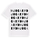 White t-shirt med Mjogaryd ordlek t-shirt
