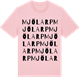 Pink Cotton t-shirt med Mjölarp ordlek t-shirt