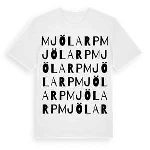 Mjölarp ordlek t-shirt – ekologisk bomull t-shirt från Pinshirt