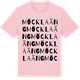 Pink Cotton t-shirt med Möcklaäng ordlek t-shirt