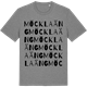 Mid Heather Gray t-shirt med Möcklaäng ordlek t-shirt