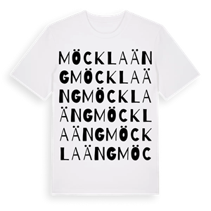 Möcklaäng ordlek t-shirt – ekologisk bomull t-shirt från Pinshirt