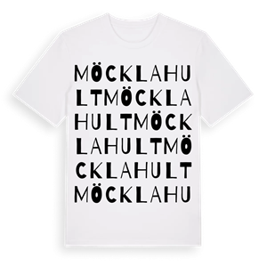 Möcklahult ordlek t-shirt – ekologisk bomull t-shirt från Pinshirt