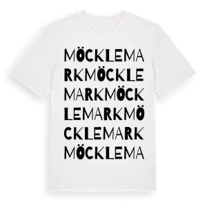 Möcklemark ordlek t-shirt – ekologisk bomull t-shirt från Pinshirt