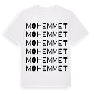 Mohemmet ordlek t-shirt – ekologisk bomull t-shirt från Pinshirt