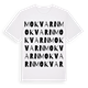 Mokvarn ordlek t-shirt