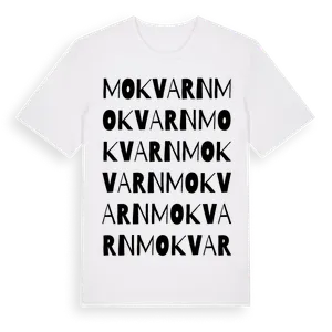 Mokvarn ordlek t-shirt – ekologisk bomull t-shirt från Pinshirt
