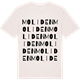 Vintage White t-shirt med Moliden ordlek t-shirt