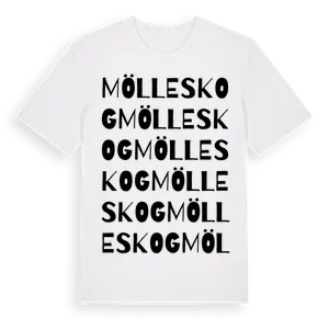 Mölleskog ordlek t-shirt – ekologisk bomull t-shirt från Pinshirt