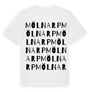 Mölnarp ordlek t-shirt – ekologisk bomull t-shirt från Pinshirt