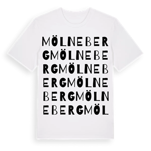 Mölneberg ordlek t-shirt – ekologisk bomull t-shirt från Pinshirt