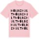 Pink Cotton t-shirt med Mölnehult ordlek t-shirt