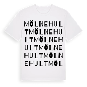Mölnehult ordlek t-shirt – ekologisk bomull t-shirt från Pinshirt