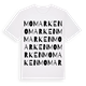 White t-shirt med Momarken ordlek t-shirt