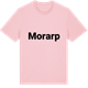 Pink Cotton t-shirt med Morarp fetstil t-shirt