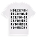 White t-shirt med Möreryd ordlek t-shirt