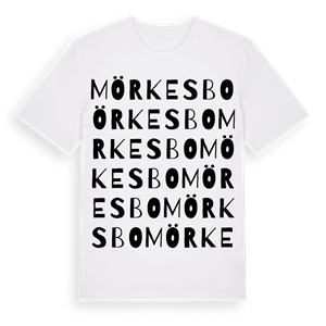 Mörkesbo ordlek t-shirt – ekologisk bomull t-shirt från Pinshirt
