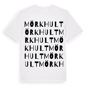 Mörkhult ordlek t-shirt – ekologisk bomull t-shirt från Pinshirt