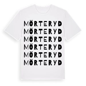 Mörteryd ordlek t-shirt – ekologisk bomull t-shirt från Pinshirt